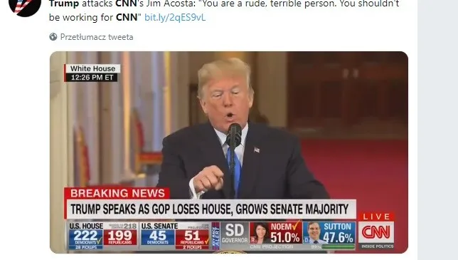 Trump: CNN "wrogiem ludu" - WIDEO