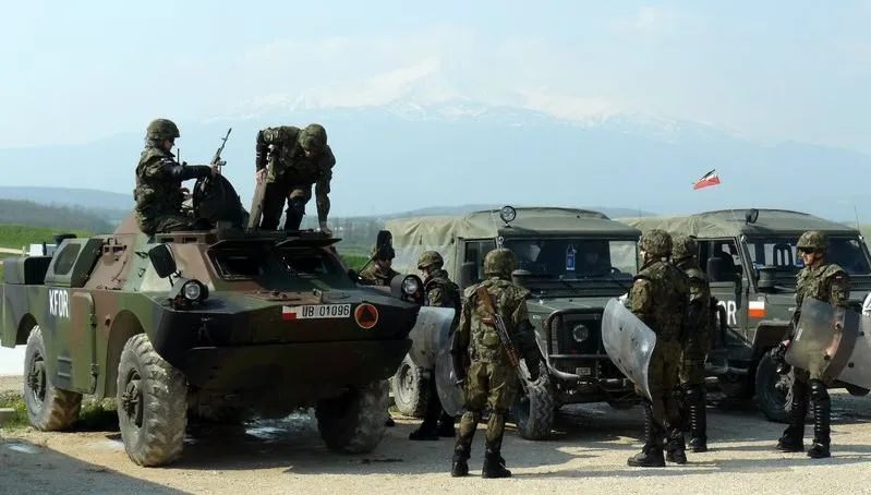 Pożegnano żołnierzy jadących do Kosowa