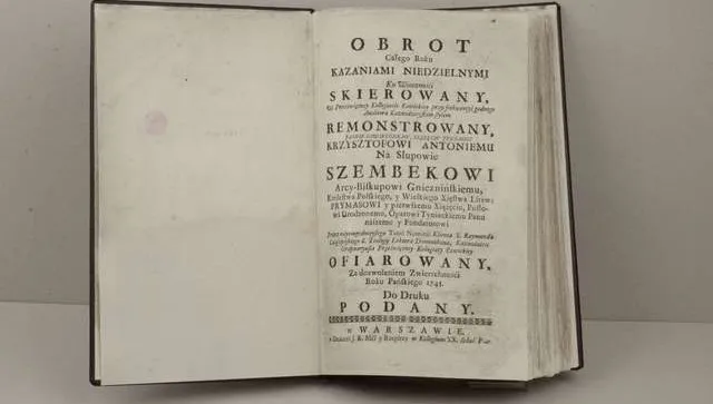 Starodruk z 1745 roku w olsztyńskiej bibliotece