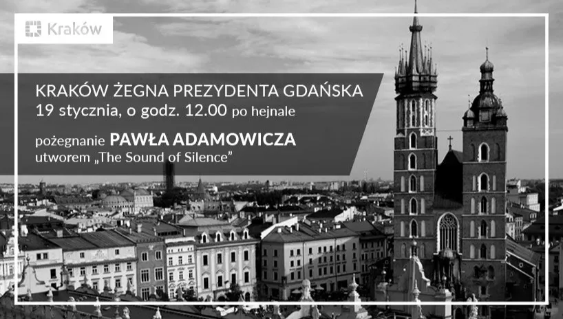 "The Sound of Silence" - tak Kraków pożegna Adamowicza