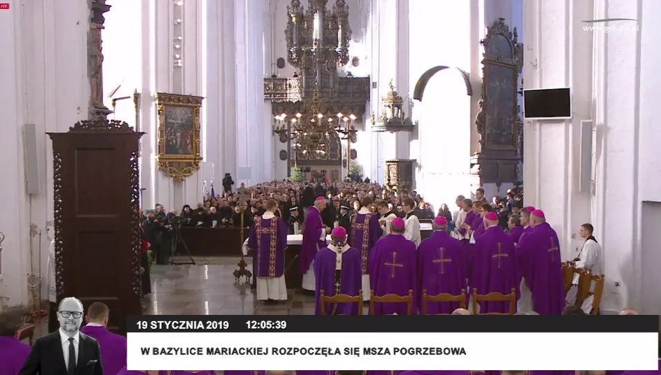 Rozpoczęły się uroczystości pogrzebowe Pawła Adamowicza