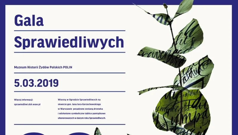 Ogłoszono nazwiska Sprawiedliwych 2019