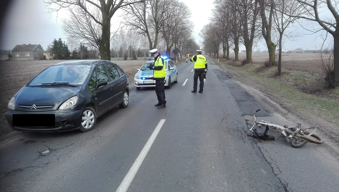 Nie żyje rowerzysta. Śmiertelne potrącenie na prostej drodze