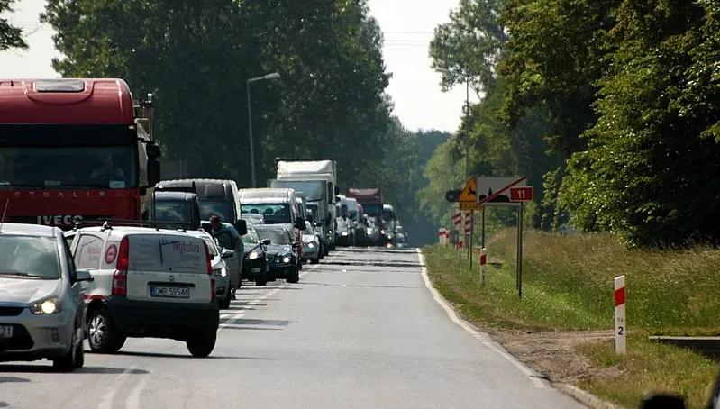 Wypadek na dk11 w Grzybnicy