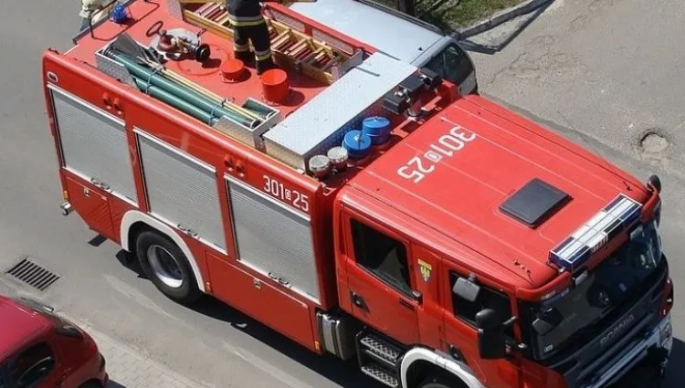 Wielki pożar hali magazynowej