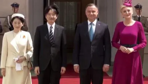 Książę Akishino i księżna Kiko w Polsce