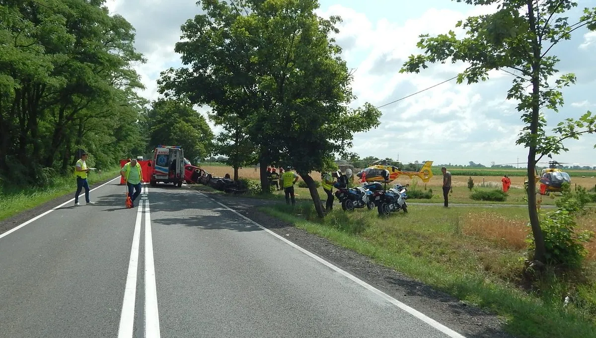 Śmiertelny wypadek w Borucinku - FOTO