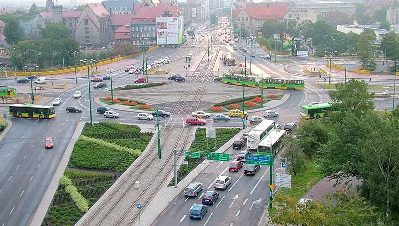Zarzuty za przebudowę ronda w Poznaniu