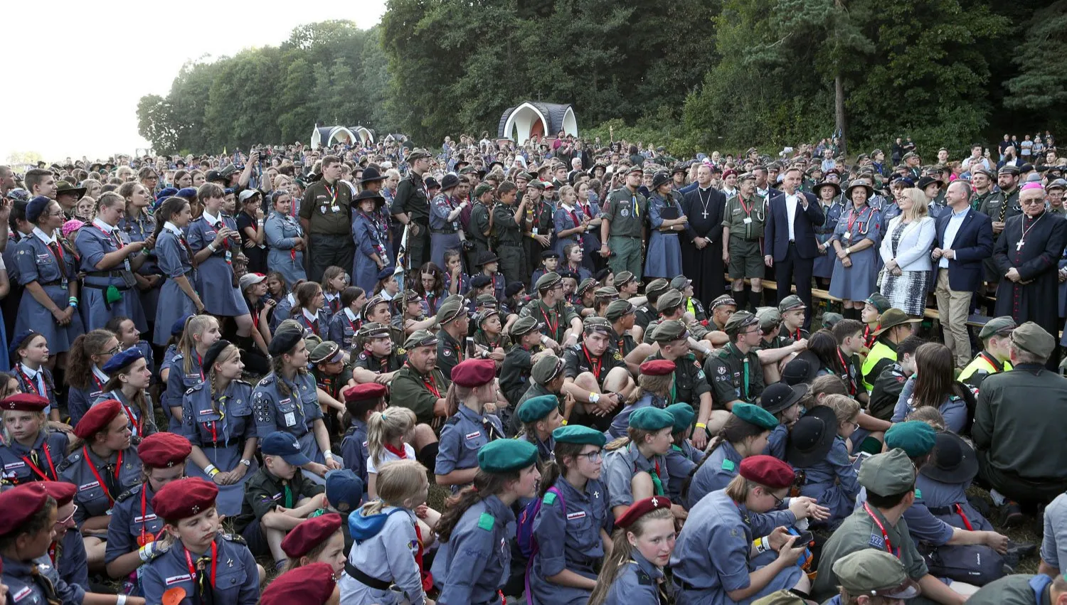 Prezydent spotkał się z harcerzami