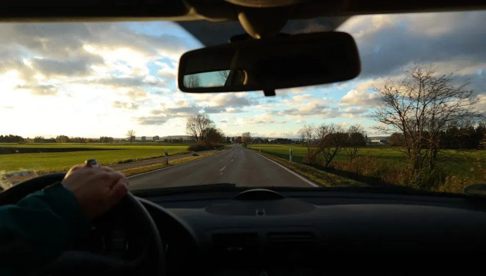 Leżał na drodze - przejechał go samochód