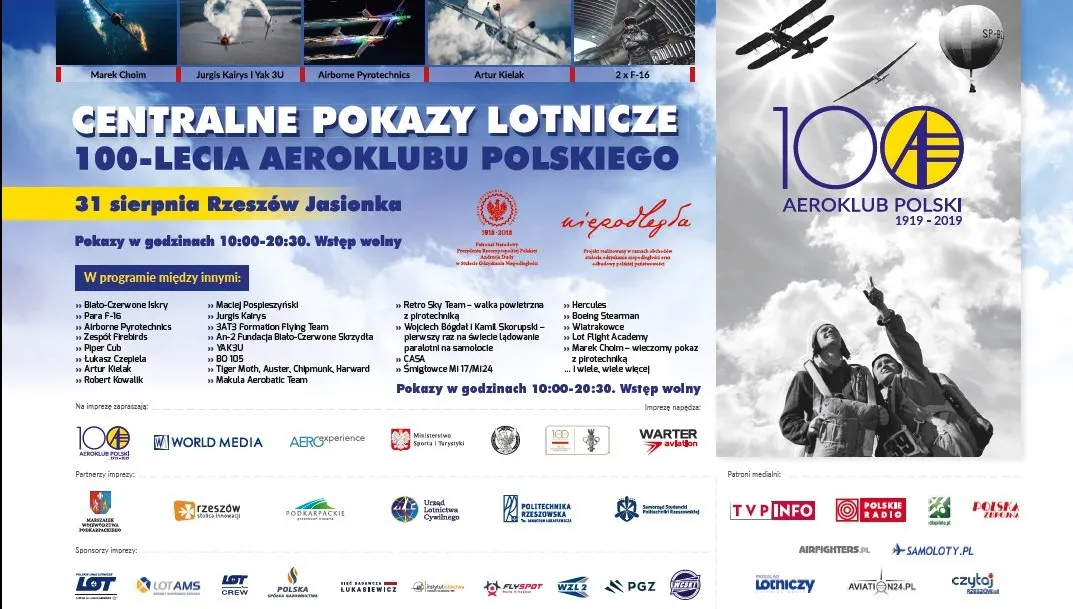 W Rzeszowie Centralne Pokazy Lotnicze - już w sobotę!