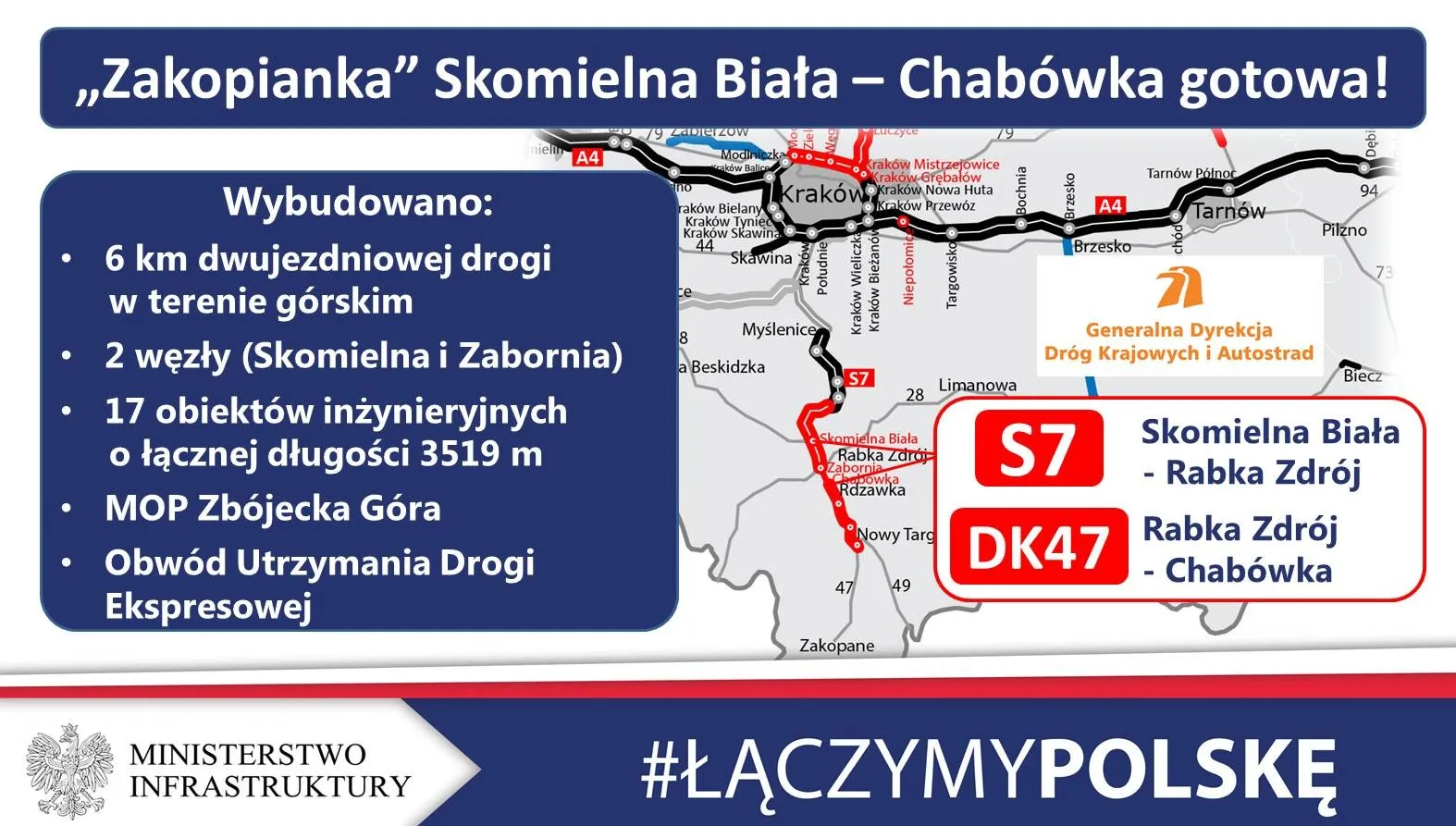 Otwarto część nowej Zakopianki