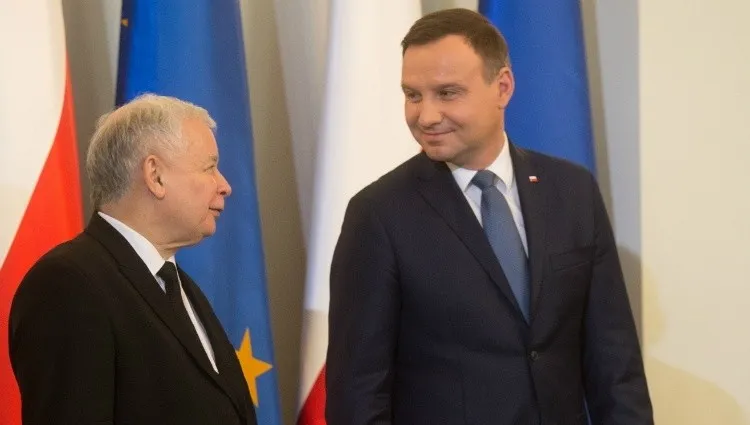 Jarosław Kaczyński i prezydent Andrzej Duda