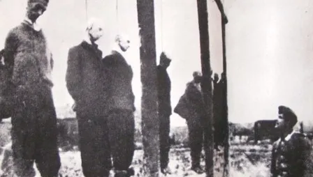 "Ratujcie, chcę żyć!" - 75 lat po publicznej egzekucji upamiętniono 12 żołnierzy AK 