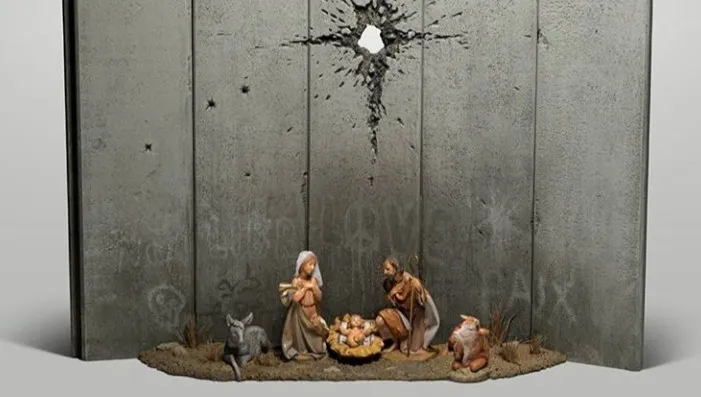 „Szopka” Banksy'ego pojawiła się w hotelu w Betlejem