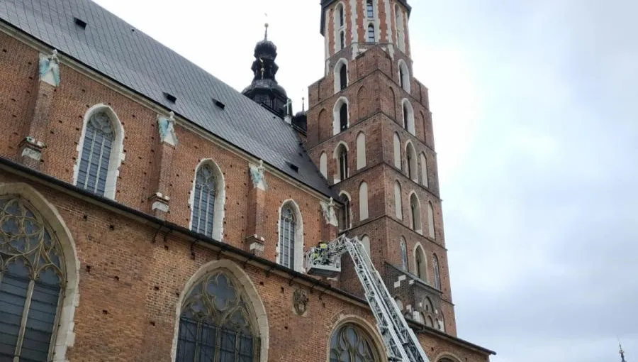 Dron na Bazylice Mariackiej. Jest zarzut