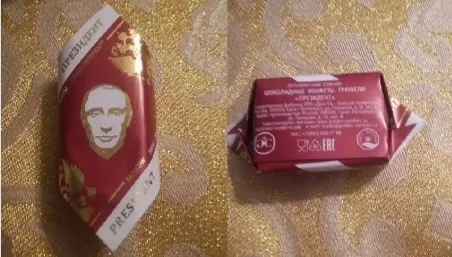Ruszyła produkcja cukierków z portretem Putina. Alkoholowe smakołyki trafiły do dzieci