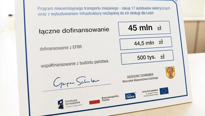 MPK Łódź ma pieniądze na 17 autobusów elektrycznych
