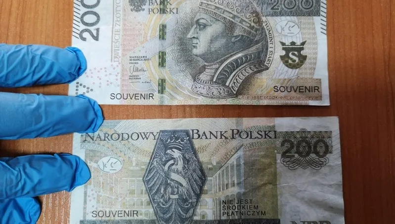 Płacili w sklepie "banknotami prezentowymi"