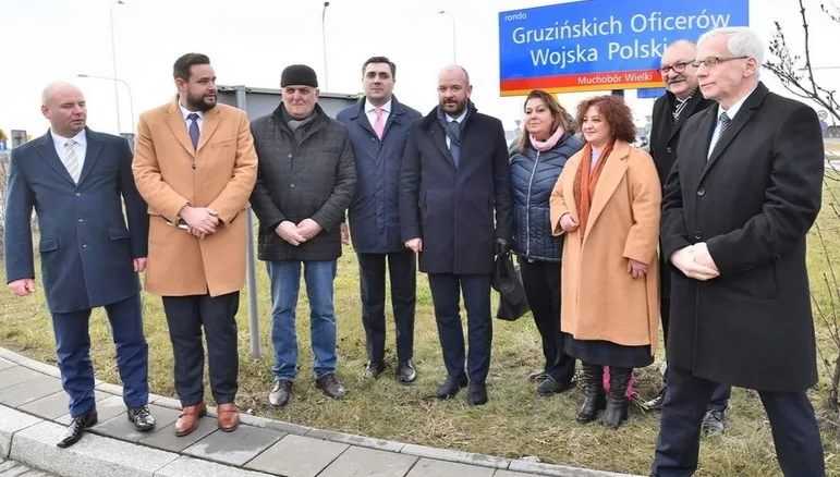 We Wrocławiu otwarto Rondo Oficerów Gruzińskich
