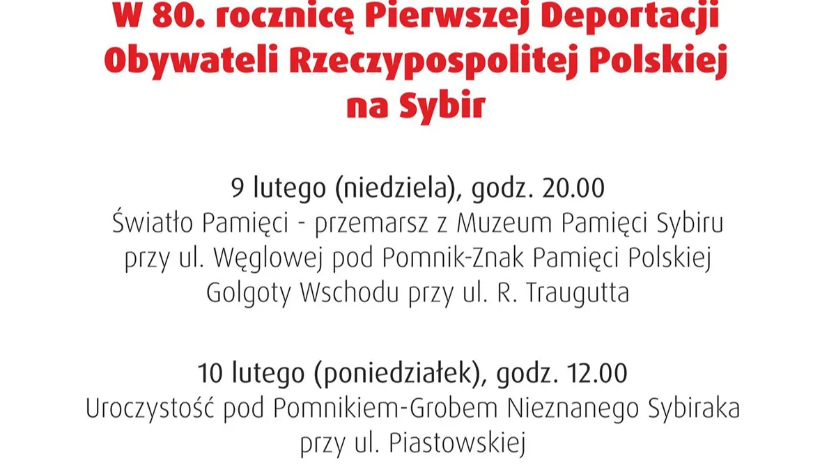 II Bieg Pamięci Sybiru i Światło Pamięci