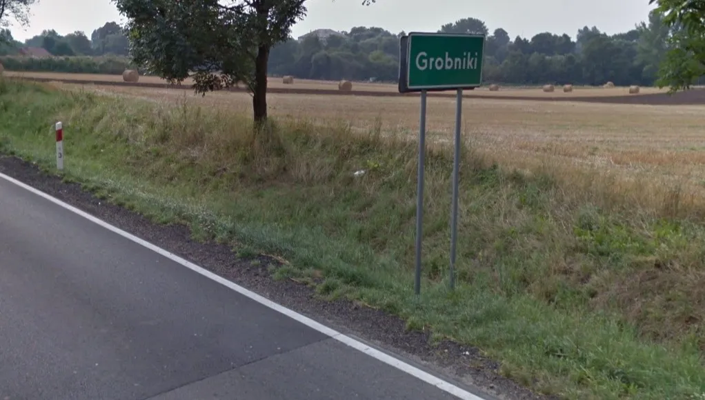 Protest mieszkańców na drodze w Grobnikach