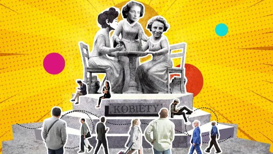 Poznań: happening "Kobiety na pomniki!"