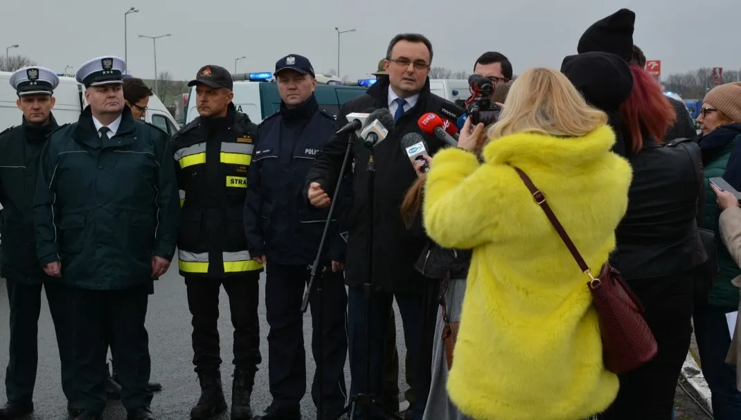 Pierwsze kontrole sanitarne na przejściu w Kołbaskowie