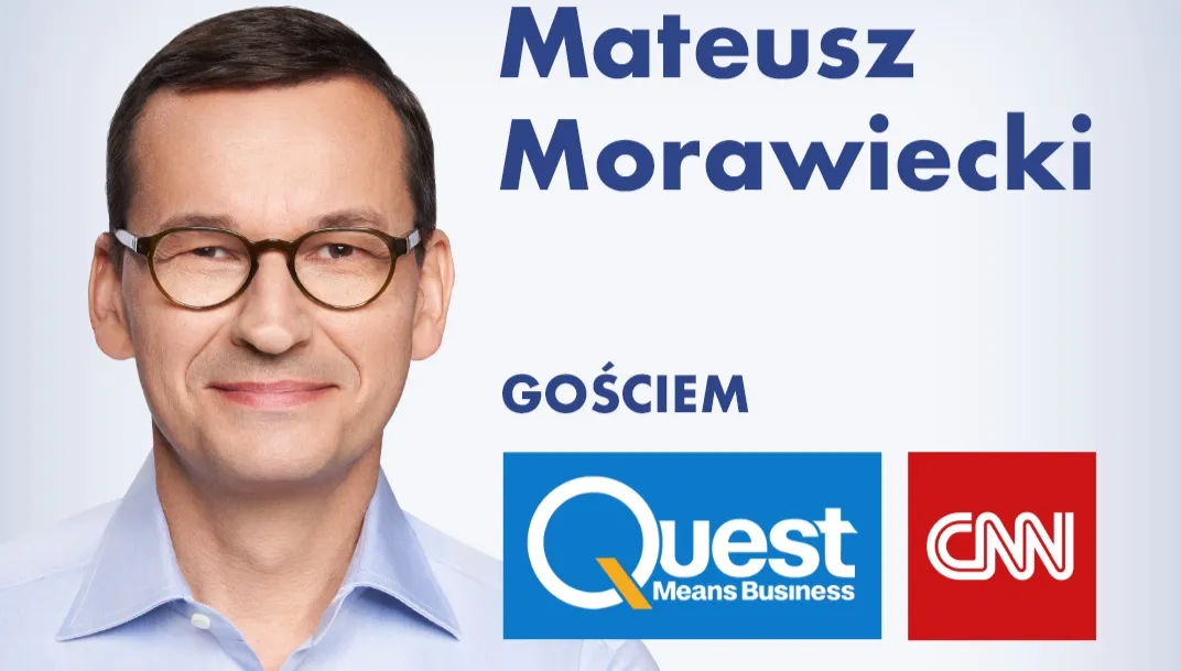 Premier Morawiecki gościem CNN - dziś, godz. 20.00