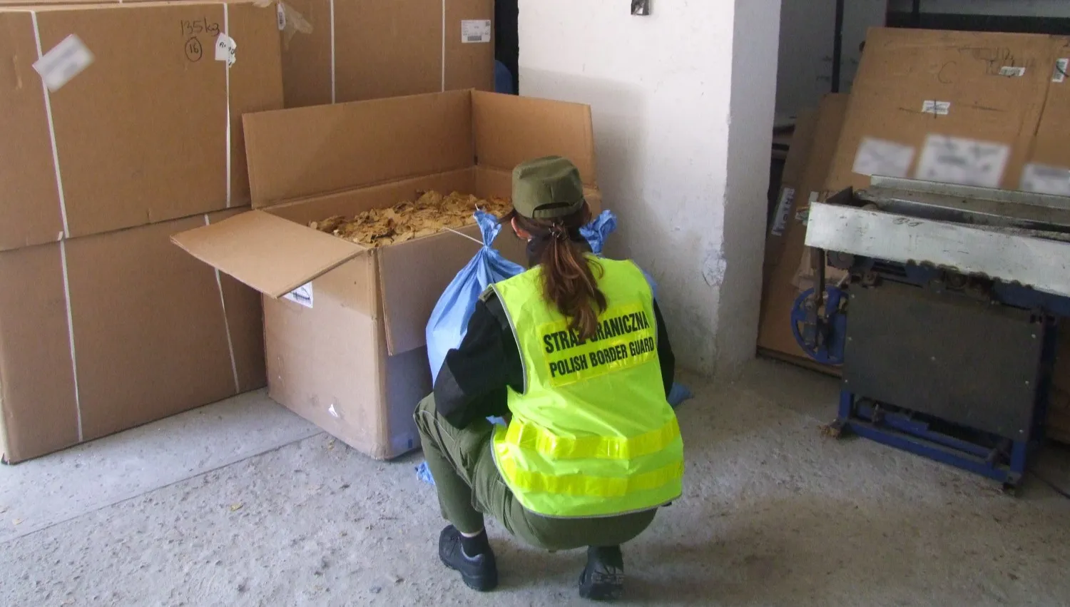 Straż Graniczna zabezpieczyła 2 tony tytoniu