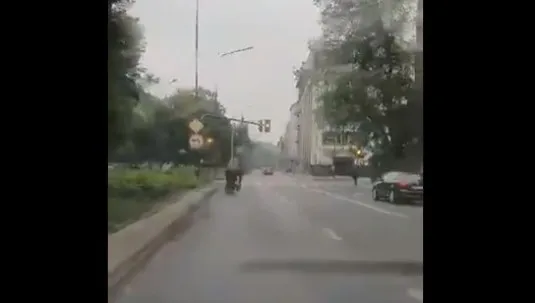 Przez centrum Krakowa... galopowały konie