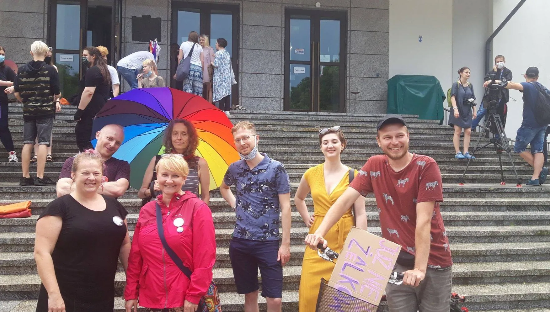 Białystok: demonstracja zwolenników ideologii lGBT