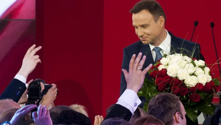 Wieczór wyborczy Andrzeja Dudy w Łowiczu