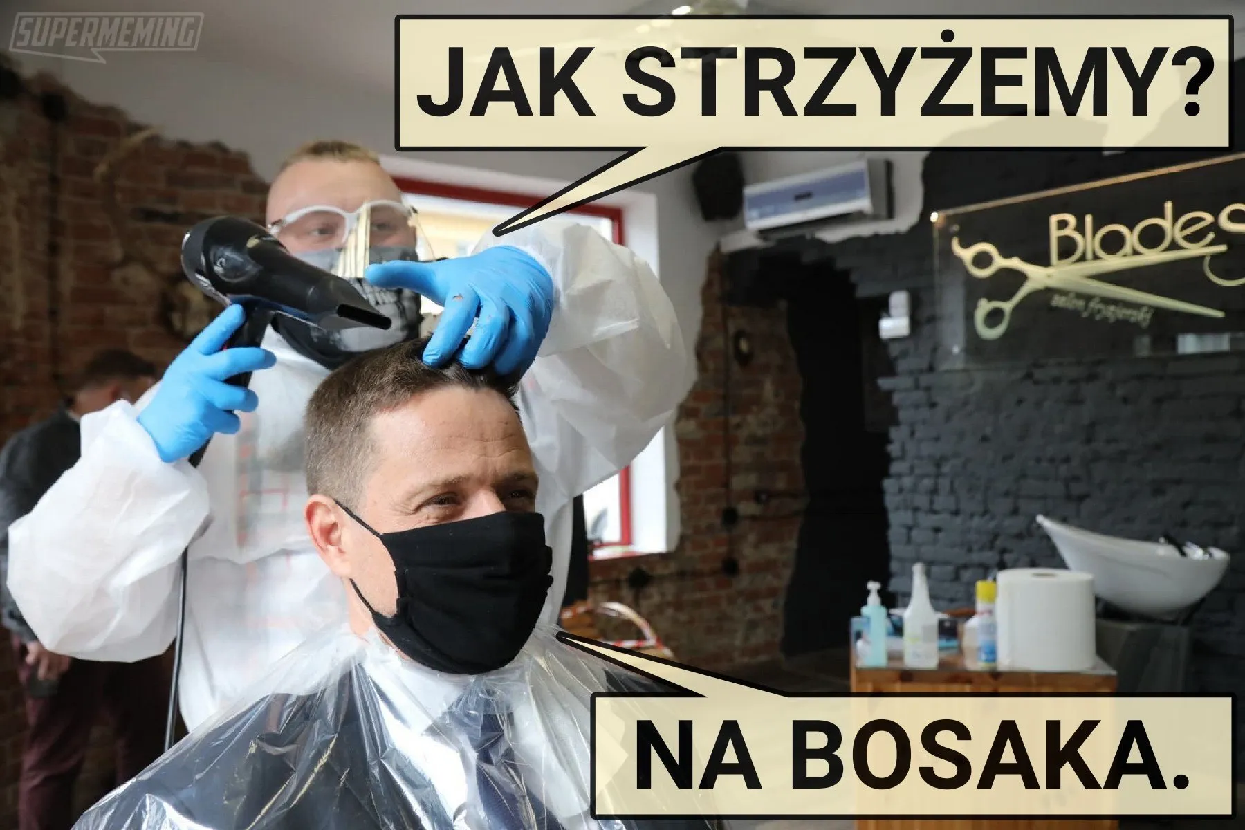 Trzaskowski u fryzjera