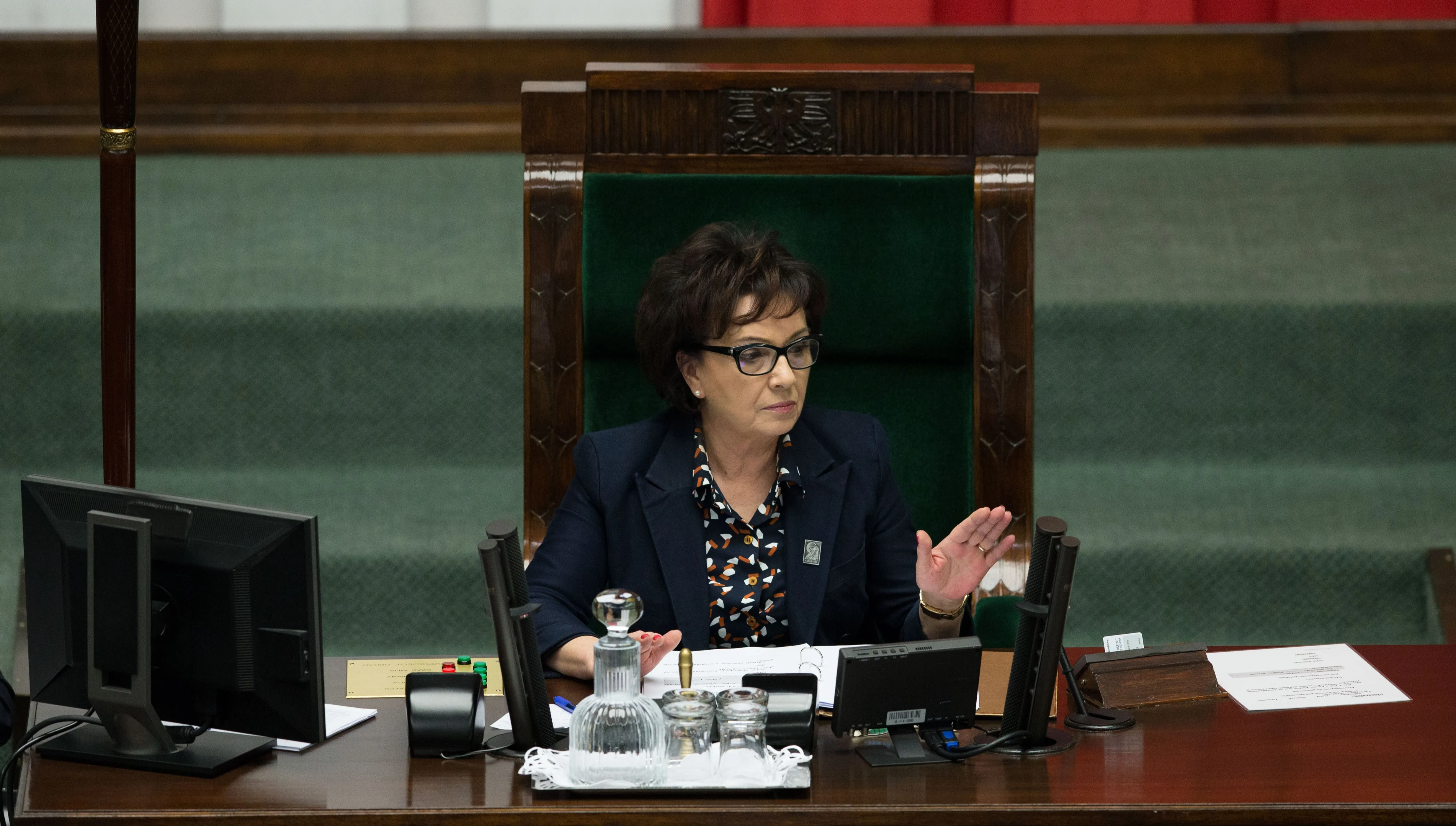 Witek złożyła kwiaty pod pomnikiem ofiar katastrofy smoleńskiej