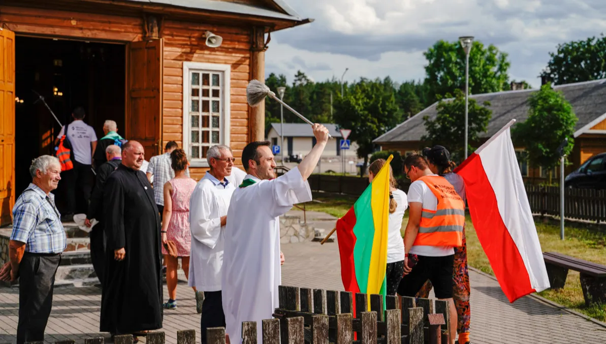 Pielgrzymi z Suwałk u bram Wileńszczyzny