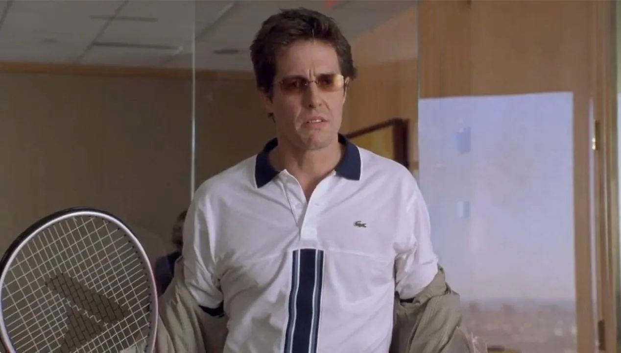 Hugh Grant ujawnił kolejny talent! Zagrał i wygrał... pierwszy mecz tenisowych mistrzostw Szwecji