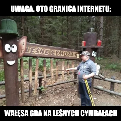 Granice internetu - grający Wałęsa
