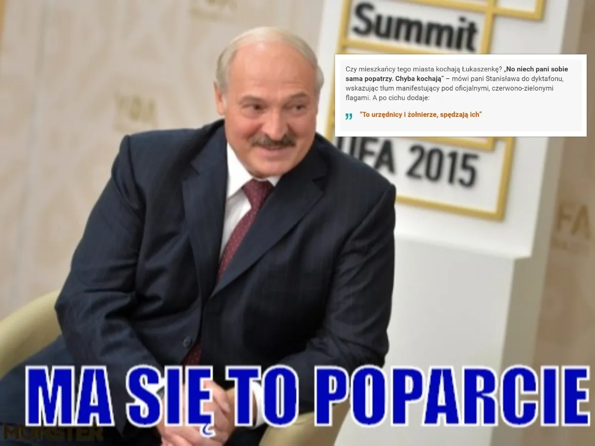 Ma się poparcie...