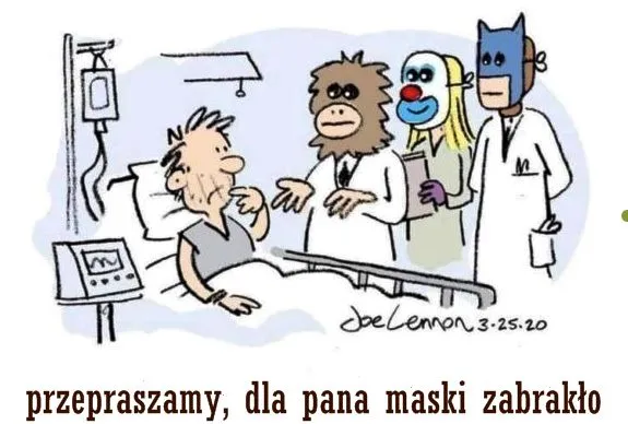 Zabrakło maseczki