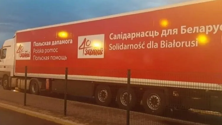 Cofnięty przez Białoruś transport żywności odjechał z granicy