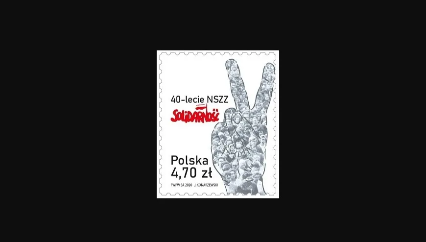 Znaczek na 40-lecie Solidarności