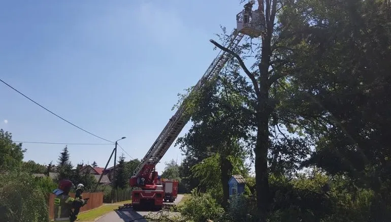 Ponad 100 interwencji strażaków po burzach i ulewach