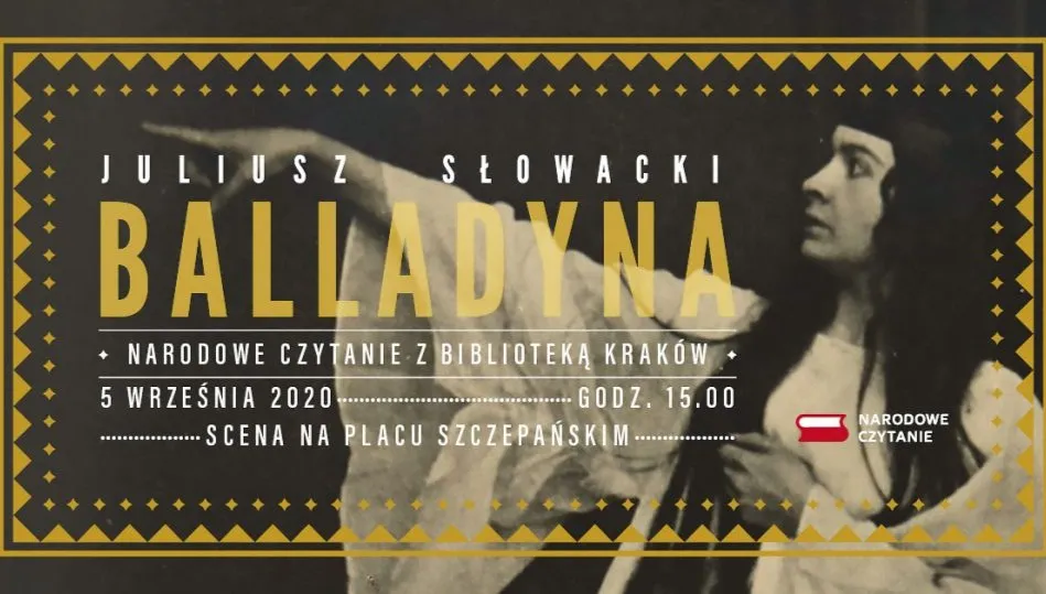 Narodowe Czytanie „Balladyny” na placu Szczepańskim