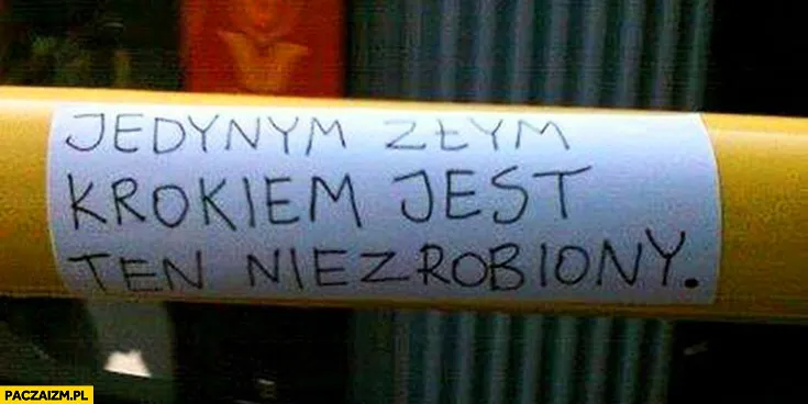 Nie zrób tego kroku
