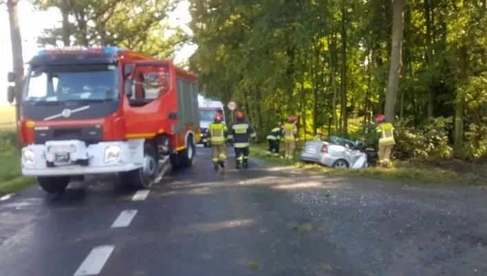 Pijany kierowca rozbił kabriolet