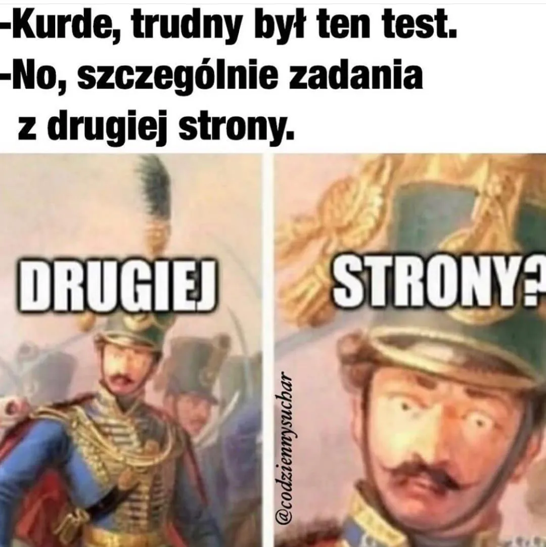 Test był trudny