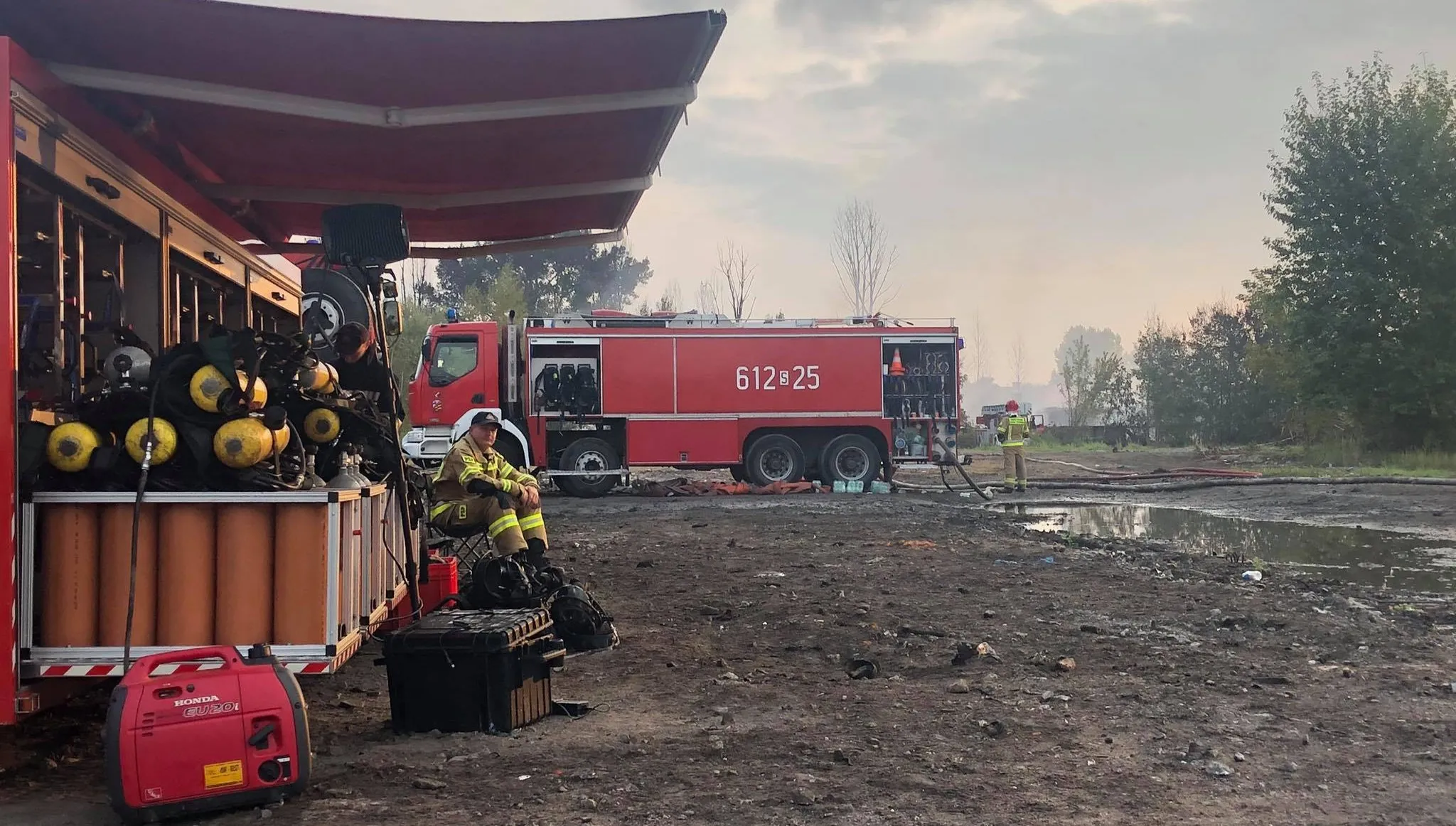 Sosnowiec: pożar zakończył się, powietrze w normie