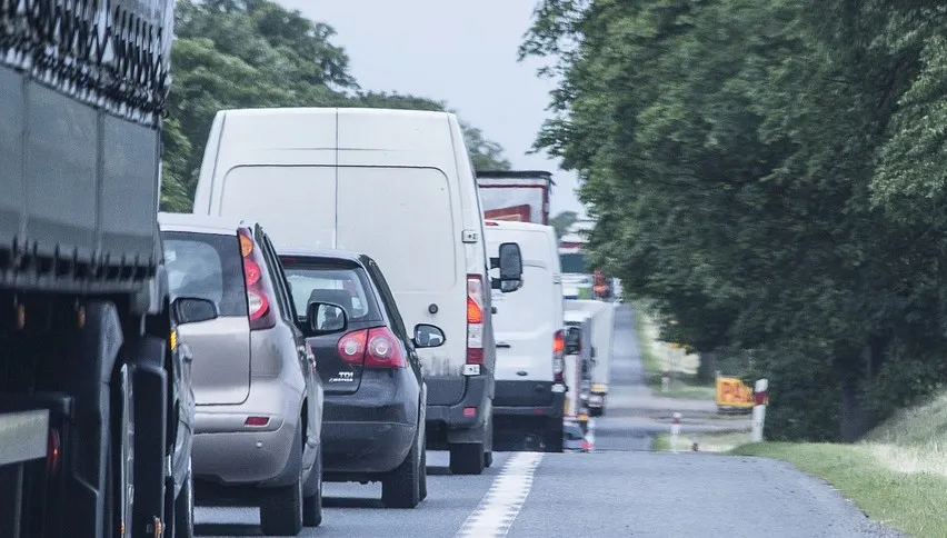 Kolejki przed bramkami na A1 w Nowej Wsi