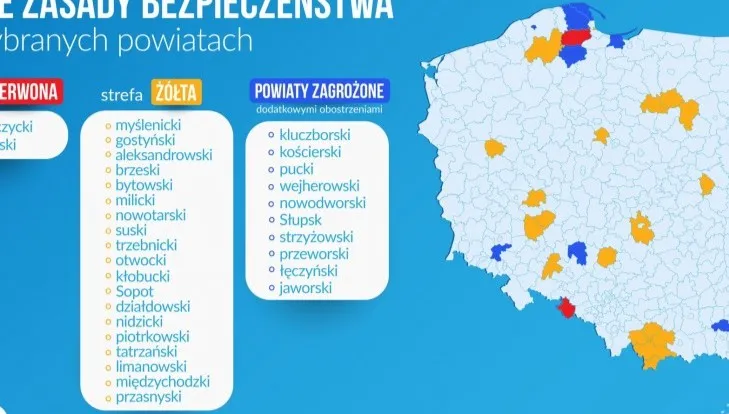 Powiat kartuski w czerwonej strefie. Starosta apeluje do mieszkańców